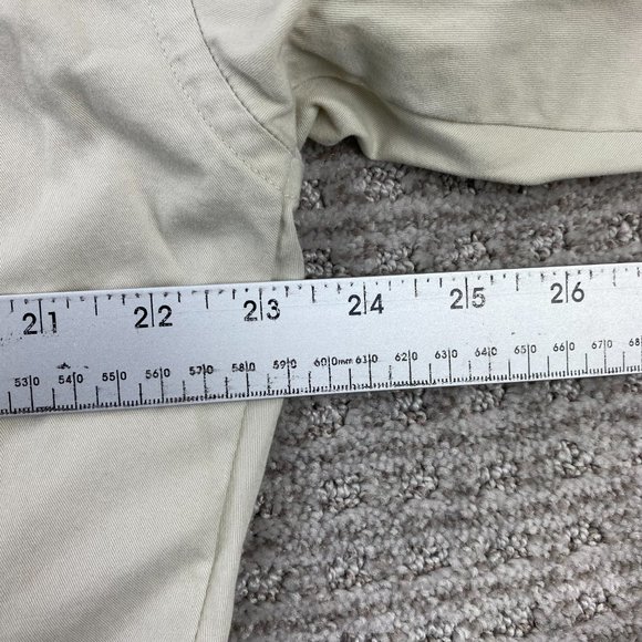 Vintage Tommy Hilfiger Shirt Men Extra Large XL Khaki Brown Button Down Big Logo - Picture 8 of 9